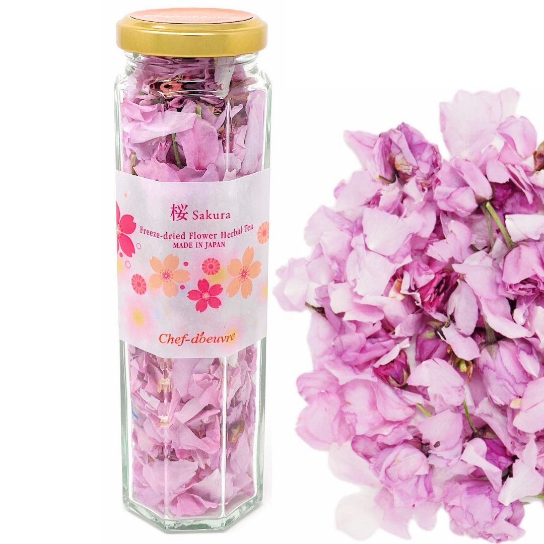 日本産桜花 | フリーズドライ 桜 | 桜ティー | 桜 食用 | Freeze-dried
