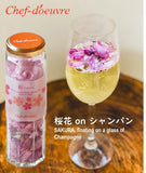 「桜」×「シャンパン」/ 日本産フリーズドライ 桜花 Freeze-dried SAKURA (Made in JAPAN) - シェドゥーブル